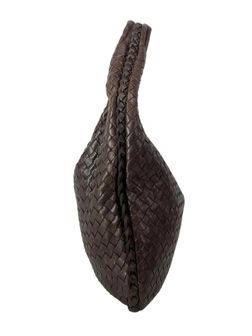 BOTTEGA VENETA Intrecciato - Dark Brown Leather Shoulder Bag - Picture 4 of 14